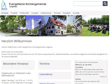 Tablet Screenshot of kirche-langenau.de